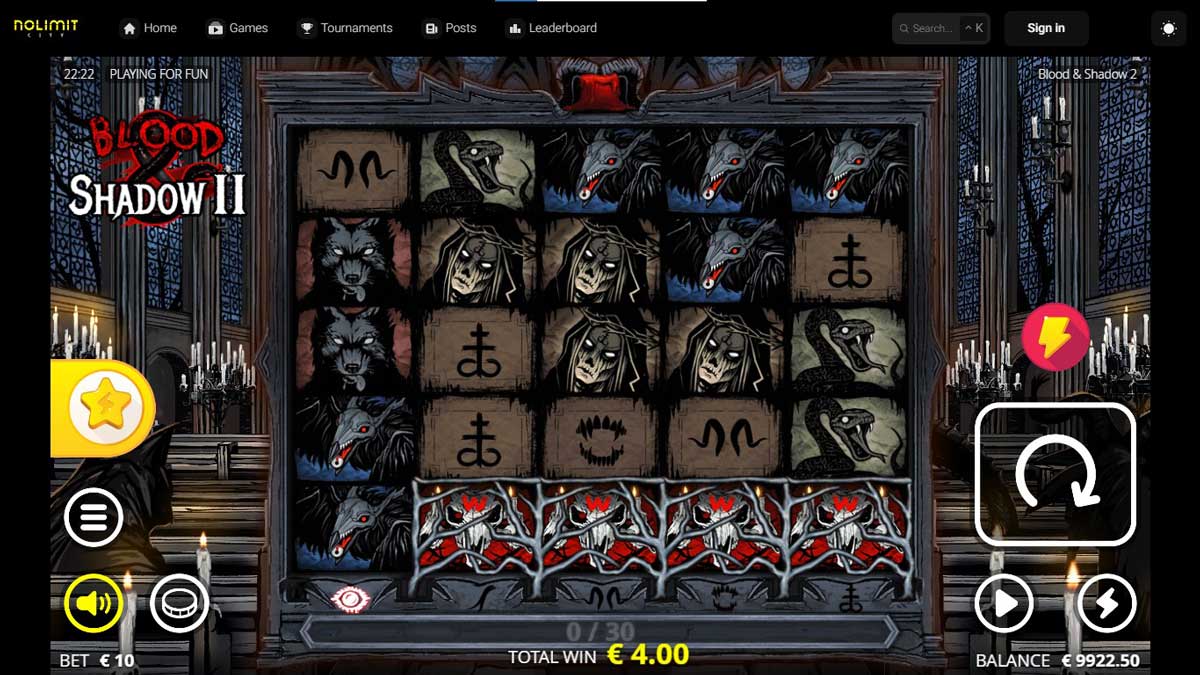 Blood & Shadow 2 slot machine game